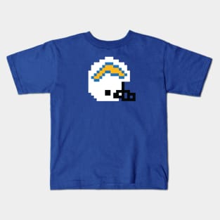 8 Bit Los Angeles Chargers Helmet Kids T-Shirt